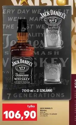Kaufland Whiskey + 2 szklanki Jack Daniel's Old No. 7 oferta