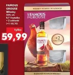 Kaufland Whisky + 2 szklanki The Famous Grouse oferta