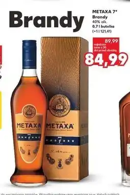 Kaufland Brandy kartonik Metaxa 7 oferta