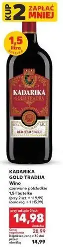 Kaufland Wino półsłodkie Kadarka Gold oferta