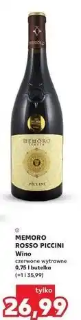 Kaufland Wino Memoro Piccini Rosso oferta