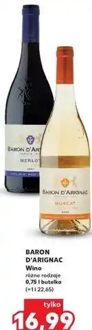 Kaufland Wino Baron D'arignac Merlot Carte D'or oferta