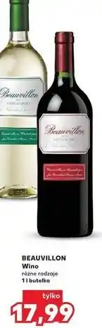 Kaufland Wino Beauvillon Medium Sweet oferta