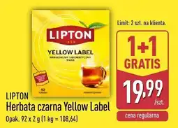 ALDI Herbata czarna Yellow Label LIPTON oferta