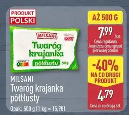 ALDI Twaróg krajanka półtłusty Milsani oferta
