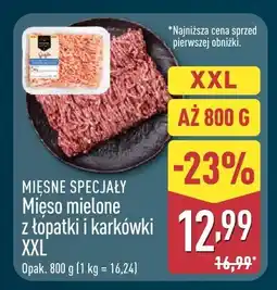 ALDI Mięso mielone z łopatki i karkówki XXL Mięsne Specjały oferta