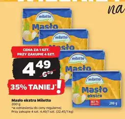 Netto Masło ekstra Miletto oferta