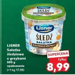 Kaufland Sałatka śledziowa z grzybami LISNER 500 g opakowanie oferta