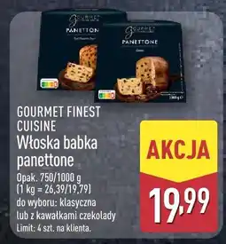ALDI Włoska babka panettone klasyczna Gourmet Finest Cuisine oferta