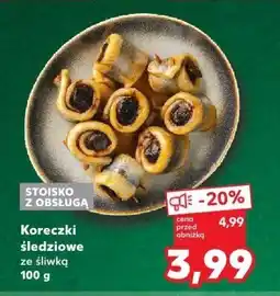 Kaufland Koreczki śledziowe ze śliwką 100 g Kaufland oferta