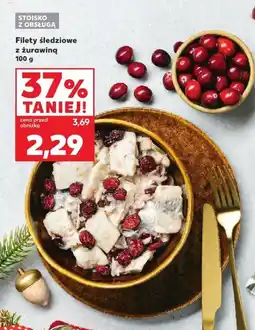 Kaufland Filety śledziowe z żurawiną 100 g Kaufland oferta