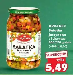 Kaufland Sałatka Urbanek jarzynowa z kukurydzą 860/570 g słoik oferta