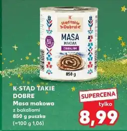 Kaufland Masa makowa z bakaliami K-STĄD TAKIE DOBRE oferta