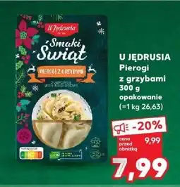 Kaufland Pierogi z grzybami U JĘDRUSIA oferta