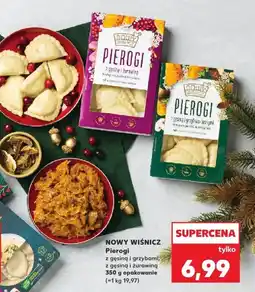 Kaufland Pierogi z gęsiną i grzybami, z gęsiną i żurawiną NOWY WIŚNICZ oferta
