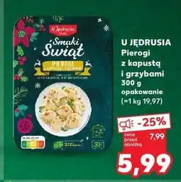 Kaufland Pierogi z kapustą i grzybami U JĘDRUSIA oferta