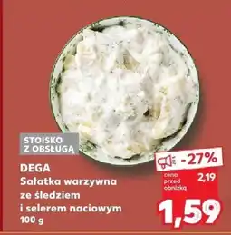 Kaufland Sałatka warzywna ze śledziem i selerem naciowym DEGA oferta