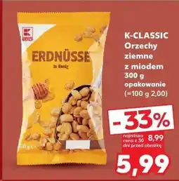 Kaufland K-CLASSIC Orzechy ziemne z miodem oferta
