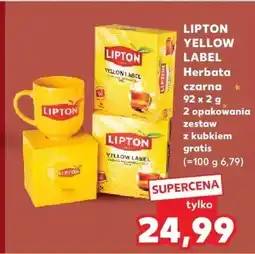 Kaufland Herbata czarna LIPTON YELLOW LABEL oferta