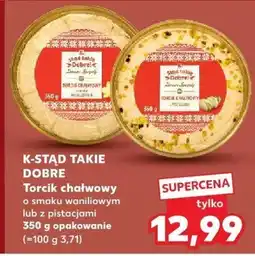 Kaufland Torcik chałwowy K-STAD TAKIE DOBRE o smaku waniliowym lub z polewarą oferta