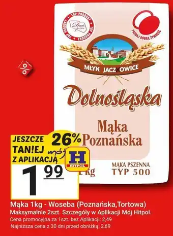 Mąka 1kg - Woseba (Poznańska, Tortowa)