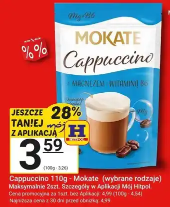 Cappuccino w 10+ rodzajach - Mokate (wybrane rodzaje)