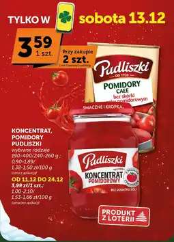 Groszek Koncentrat pomidorowy Pudliszki wybrane rodzaje oferta