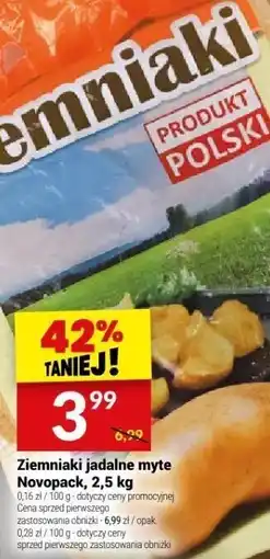 Twój Market Ziemniaki jadalne myte Novopack, 2,5 kg oferta