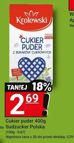 Hitpol Cukier puder 400g - Sudzucker Polska Królewski / Sudzucker Polska oferta