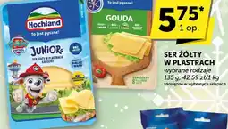 Euro Sklep Ser żółty Hochland Gouda w plastrach wybrane rodzaje 135 g oferta