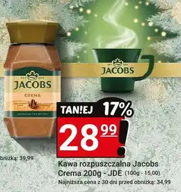 Hitpol Kawa rozpuszczalna Jacobs Crema 200g - JDE oferta