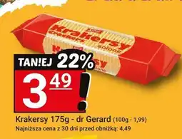 Hitpol Krakersy dr Gerard 175g (różne rodzaje) oferta