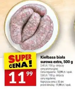 Twój Market Kiełbasa biała surowa extra 500 g Białecki oferta