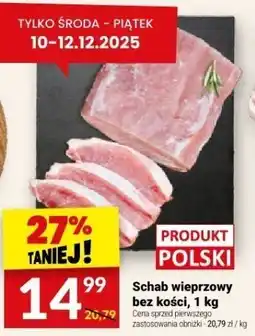 Twój Market Schab wieprzowy bez kości, 1 kg Twój Market oferta