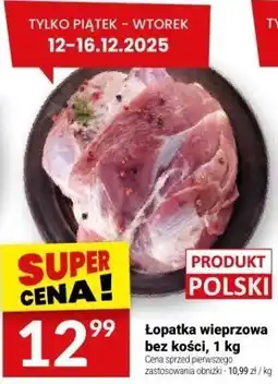 Twój Market Łopatka wieprzowa bez kości, 1 kg Twój Market oferta
