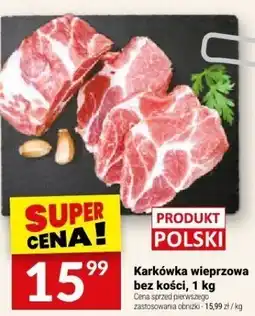 Twój Market Karkówka wieprzowa bez kości, 1 kg Twój Market oferta