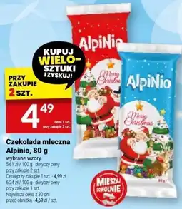 Twój Market Czekolada mleczna Alpinio, 80 g oferta