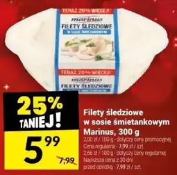 Twój Market Filety śledziowe w sosie śmietankowym Marinus, 300 g oferta