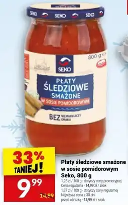 Twój Market Płaty śledziowe smażone w sosie pomidorowym Seko, 800 g oferta