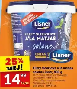 Twój Market Filety śledziowe a'la matjas solone Lisner, 800 g oferta