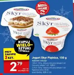 Twój Market Jogurt Skyr Piątnica, 150 g wybrane rodzaje oferta