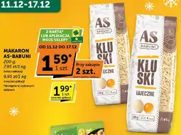 Groszek Makaron AS-Babuni kluski jajeczne, wybrane rodzaje oferta