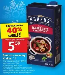 Twój Market Barszcz czerwony Krakus 1 l oferta