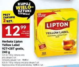 Twój Market Herbata Lipton Yellow Label 921+28T gratis, 240 g oferta