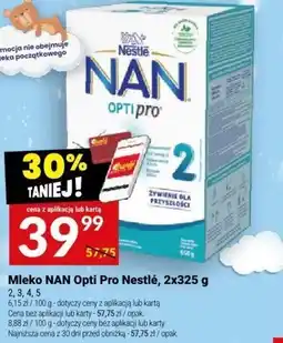 Twój Market Mleko NAN Opti Pro Nestlé 2x325 g 2, 3, 4, 5 oferta