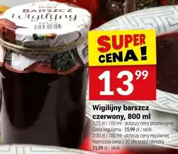 Twój Market Barszcz czerwony wigilijny, 800 ml Białecki Kuchnia oferta