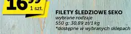Groszek Filety śledziowe SEKO wybrane rodzaje oferta