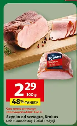 Auchan Szynka od szwagra, Krakus Dział Samoobsługi i Dział Tradycji oferta