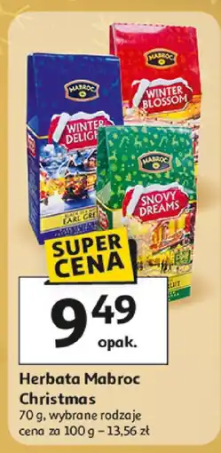 Auchan Herbata Mabroc Christmas 70 g, wybrane rodzaje oferta