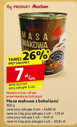 Auchan Masa makowa z bakaliami Auchan oferta